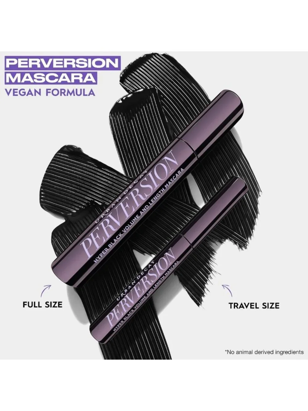 Volumizing Black Mascara - Lengthening, Smudge-Resistant, Flake-Free, 16HR Wear